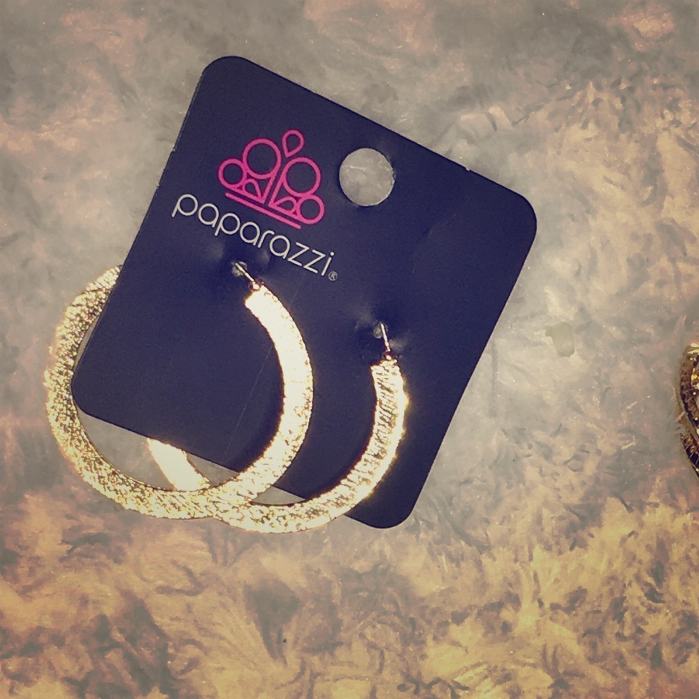 Gold hoop earrings